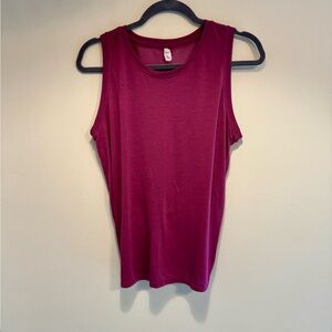 Old Navy Active Go-Dry Magenta Twist Back Sleeveless Workout Tank Top Women’s M